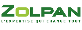 Logo ZOLPAN : L'Expertise qui Change Tout Logo ZOLPAN en vert foncé et vert clair (le 'O' est vert clair), avec le slogan "L'EXPERTISE QUI CHANGE TOUT" en vert foncé en dessous.
